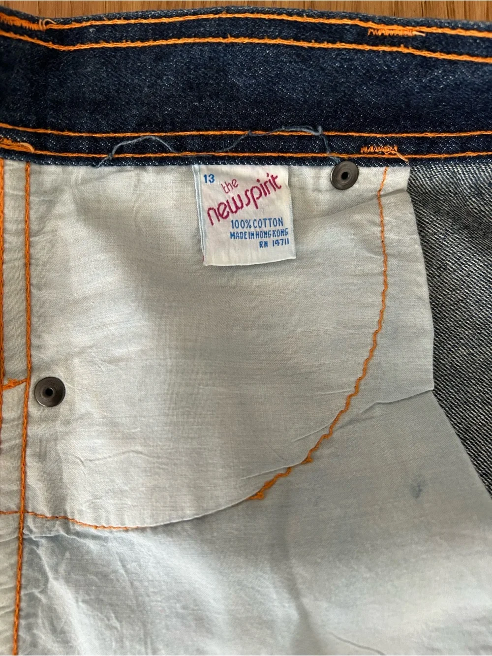 Vintage wrap around denim skirt - Picture 5 of 8